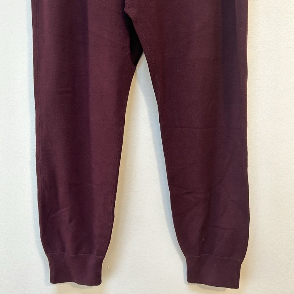 Aritzia Babaton Rodin Burgundy Knit Jogger XL - Picture 7 of 12